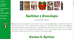 Desktop Screenshot of apellidosygenealogia.com